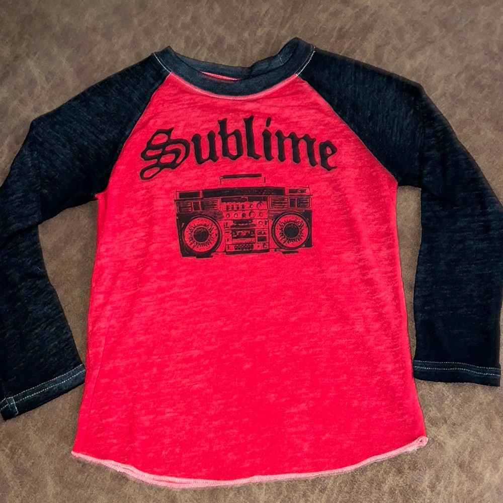 Sublime Burnout Graphic Long Sleeve Shirt